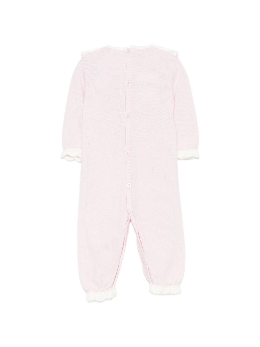 Tutina per neonata Paz Rodriguez Kids rosa con design lavorato in maglia 005-114214 3060 PaZ RODRIGUEZ KIDS 
