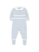 Tutina per neonati Paz Rodriguez Kids azzurra con lavorazione pointelle 005-124034 8060 PaZ RODRIGUEZ KIDS 