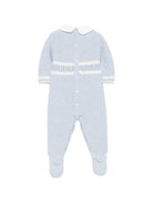 Tutina per neonati Paz Rodriguez Kids azzurra con lavorazione pointelle 005-124034 8060 PaZ RODRIGUEZ KIDS 