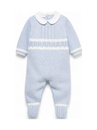 Tutina per neonati Paz Rodriguez Kids azzurra con lavorazione pointelle 005-124034 8060 PaZ RODRIGUEZ KIDS 