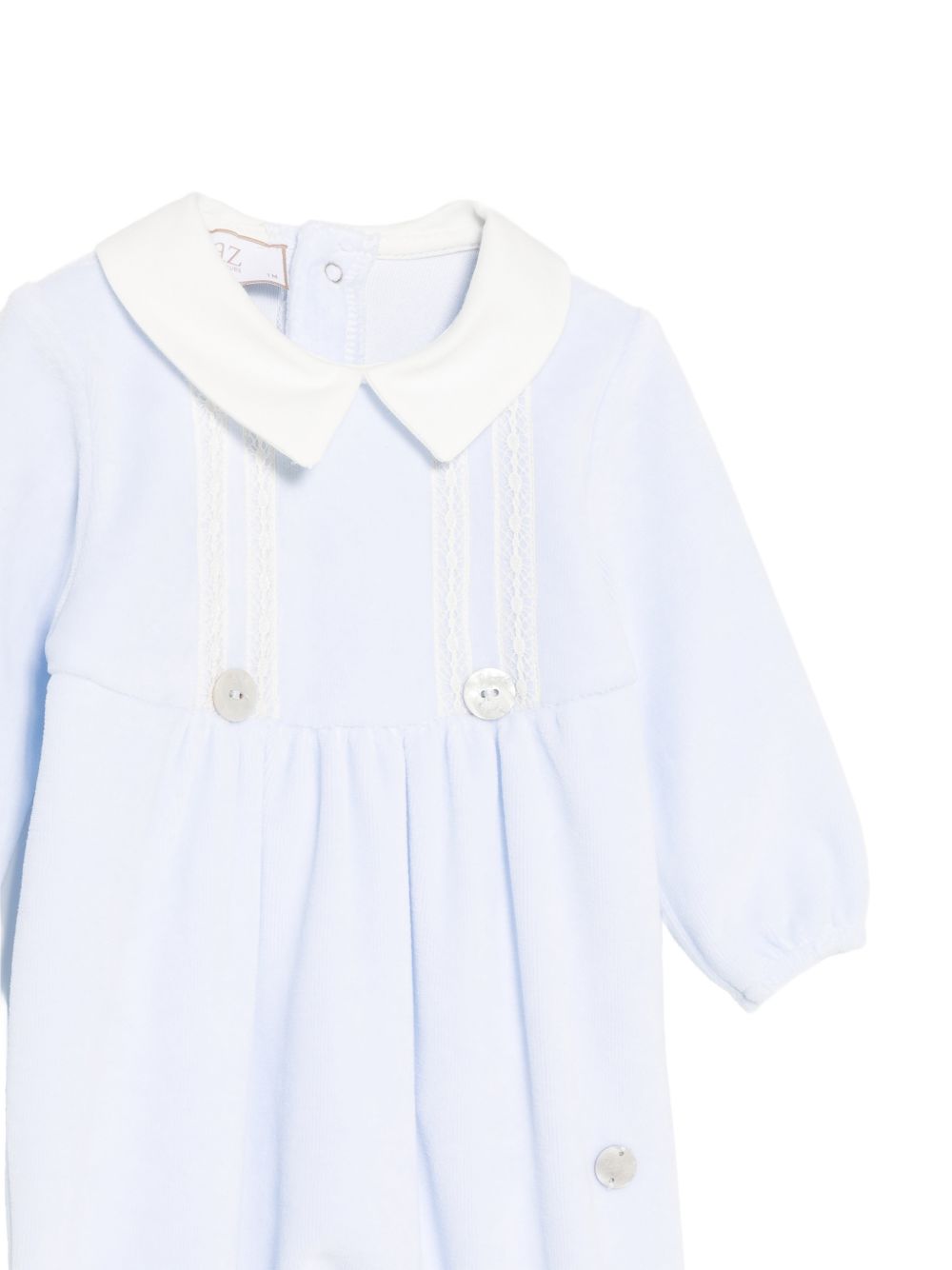 Tutina per neonato Paz Rodriguez Kids azzurra con colletto a punta 005-193764 80 PaZ RODRIGUEZ KIDS 