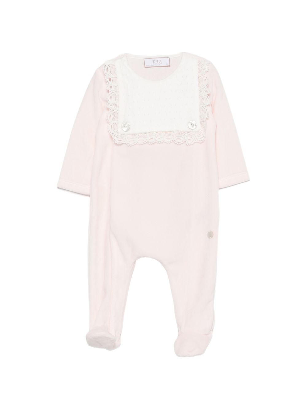 Tutina per neonata Paz Rodriguez Kids rosa con bordo in pizzo 005-193765 37 PaZ RODRIGUEZ KIDS 