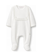 Tutina per neonati Paz Rodriguez Kids bianca con bordi in pizzo 005-193765 60 PaZ RODRIGUEZ KIDS 