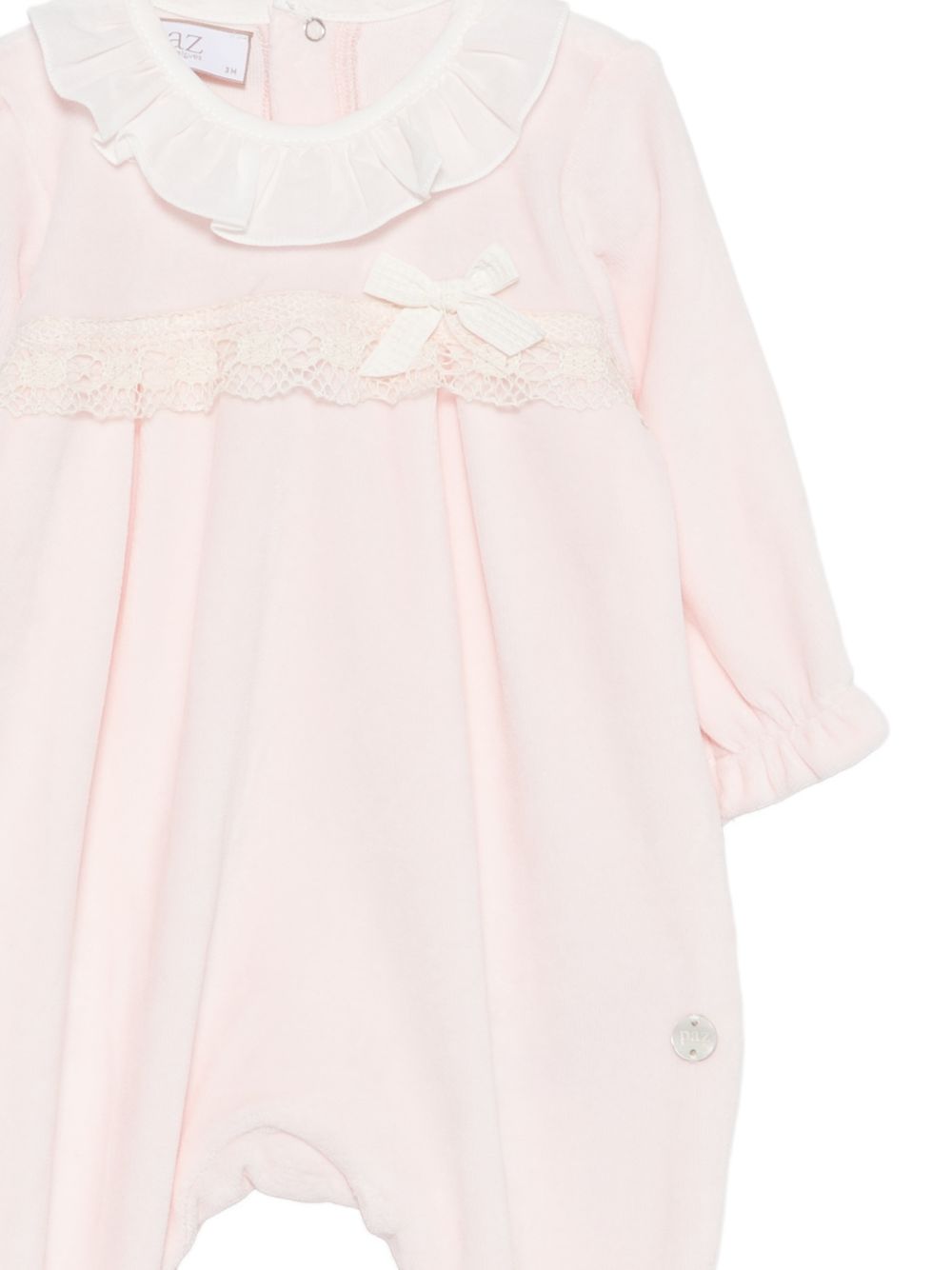 Tutina per neonata Paz Rodriguez Kids rosa con finitura in pizzo 005-193767 37 PaZ RODRIGUEZ KIDS 
