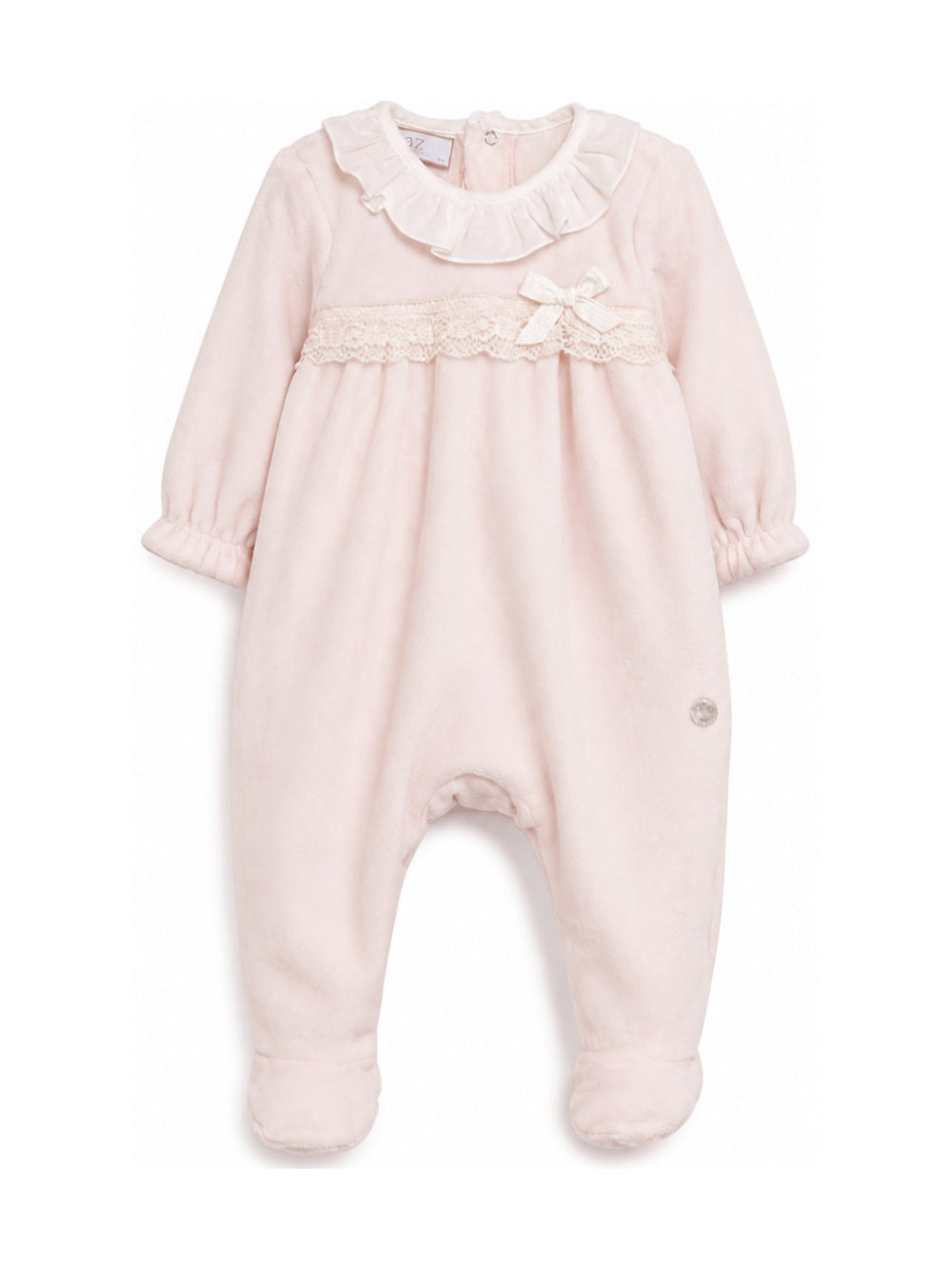 Tutina per neonata Paz Rodriguez Kids rosa con finitura in pizzo 005-193767 37 PaZ RODRIGUEZ KIDS 