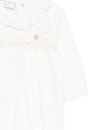 Tutina per neonata Paz Rodriguez Kids bianca con colletto bianco con volant 005-193767 60 PaZ RODRIGUEZ KIDS 