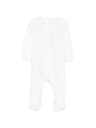 Tutina per neonata Paz Rodriguez Kids bianca con colletto bianco con volant 005-193767 60 PaZ RODRIGUEZ KIDS 