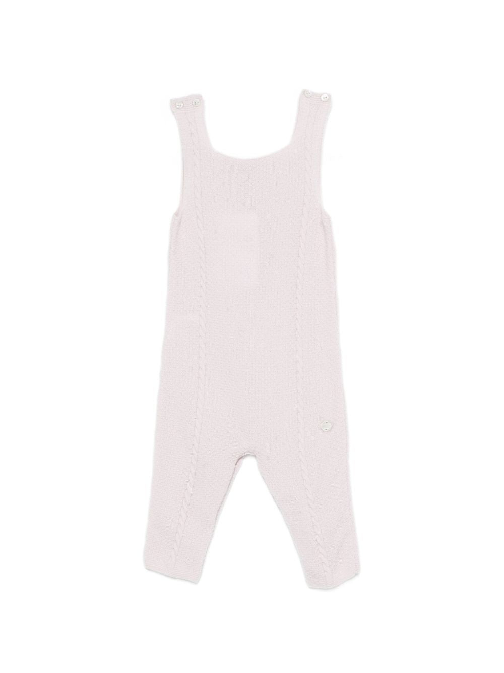 Tutina per neonata Paz Rodriguez Kids rosa con lavorazione a trecce 007-114058 37 PaZ RODRIGUEZ KIDS 