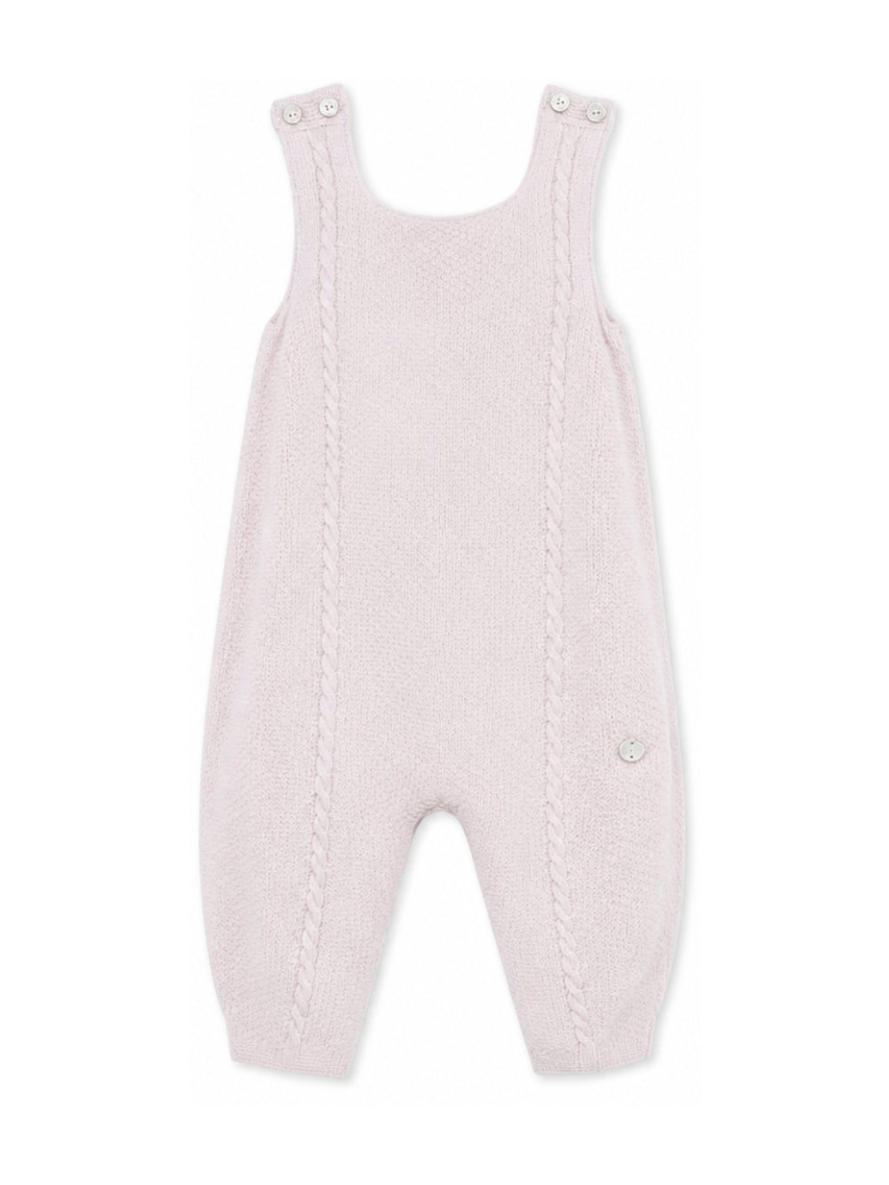 Tutina per neonata Paz Rodriguez Kids rosa con lavorazione a trecce 007-114058 37 PaZ RODRIGUEZ KIDS 