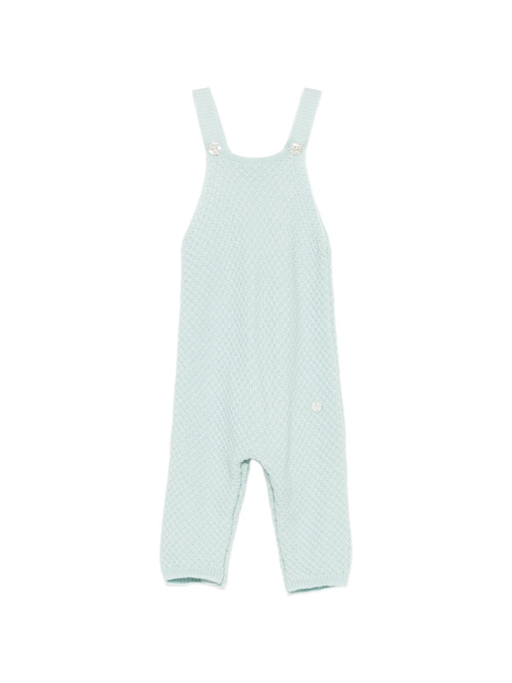 Salopette per neonati Paz Rodriguez Kids verde con scollo quadrato 007-114139 031 PaZ RODRIGUEZ KIDS 
