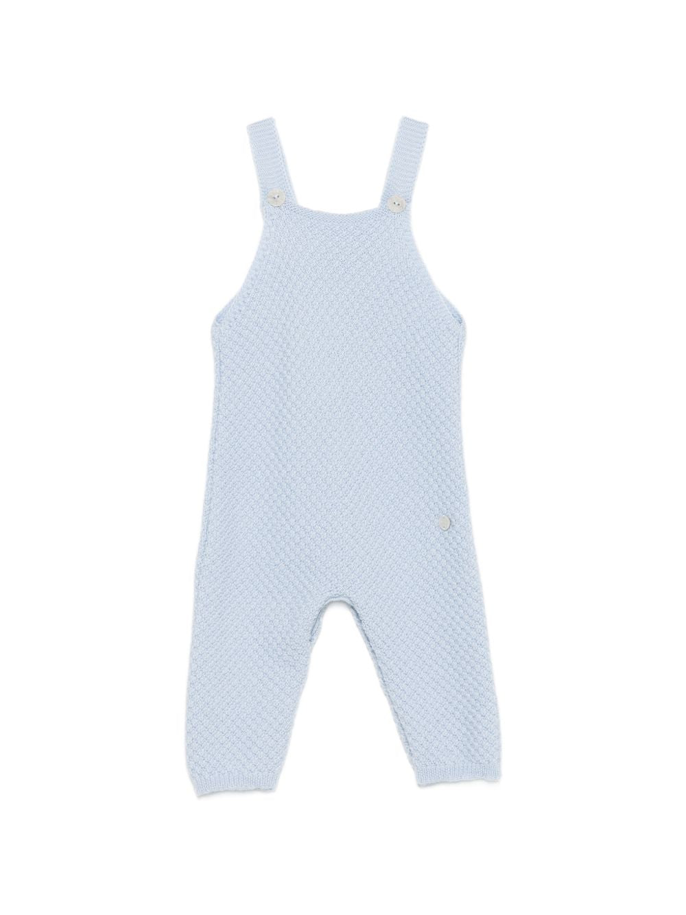 Salopette per neonato Paz Rodriguez Kids azzurra con trama in maglia 007-114139 20 PaZ RODRIGUEZ KIDS 