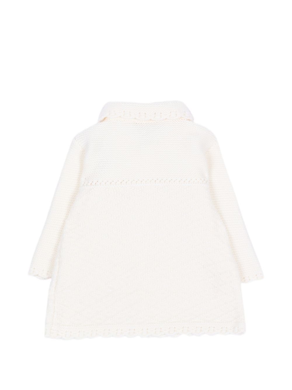 Cappotto per neonata Paz Rodriguez Kids bianco con colletto alla Peter Pan 009-114026 60 PaZ RODRIGUEZ KIDS 