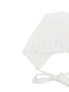 Cuffia per neonata Paz Rodriguez Kids bianco con lavorazione a pointelle 011-114011 6060 PaZ RODRIGUEZ KIDS 