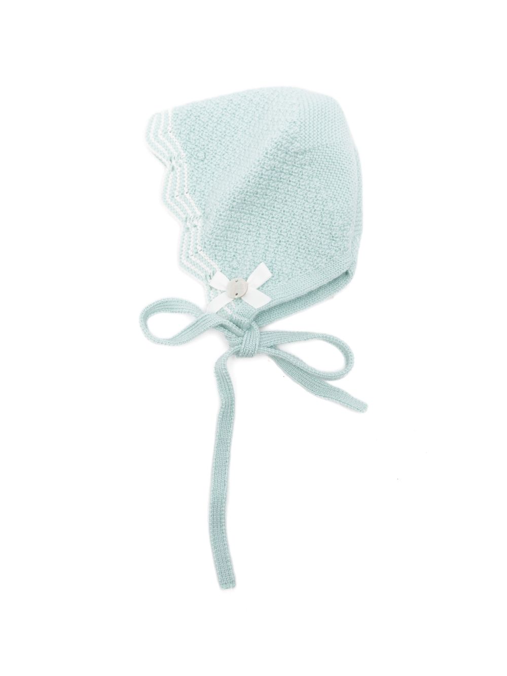 Cappello per neonato Paz Rodriguez Kids azzurro con design lavorato a maglia 011-114131 0316 PaZ RODRIGUEZ KIDS 