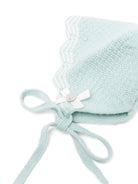Cappello per neonato Paz Rodriguez Kids azzurro con design lavorato a maglia 011-114131 0316 PaZ RODRIGUEZ KIDS 