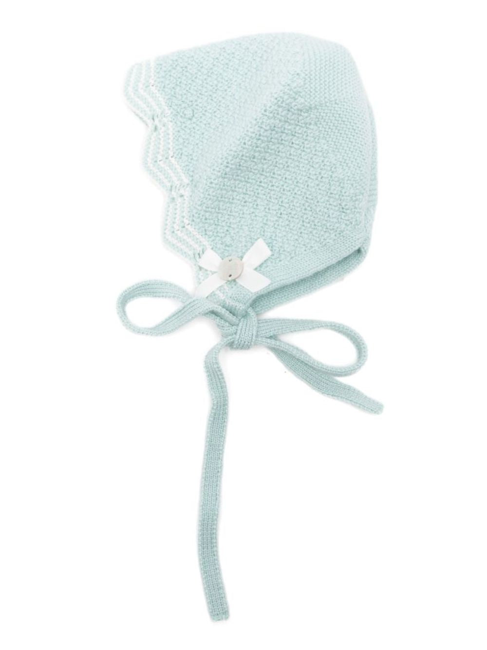 Cappello per neonato Paz Rodriguez Kids azzurro con design lavorato a maglia 011-114131 0316 PaZ RODRIGUEZ KIDS 