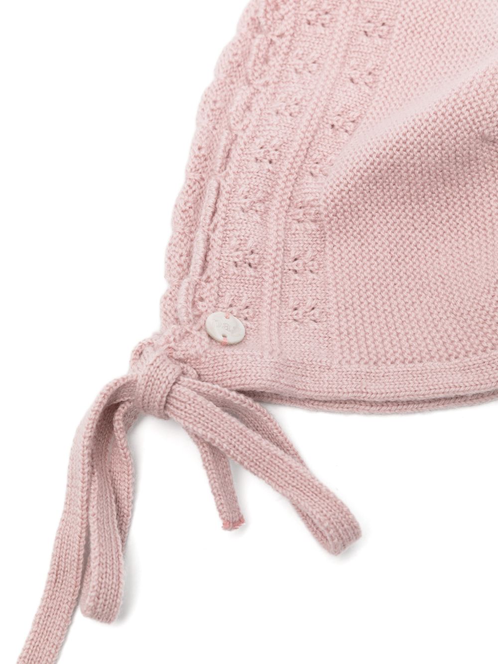 Cappello per neonata Paz Rodriguez Kids rosa con lavorazione pointelle 011-114148 35 PaZ RODRIGUEZ KIDS 