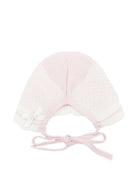 Cappello per neonata Paz Rodriguez Kids rosa con design lavorato a maglia 011-114212 3060 PaZ RODRIGUEZ KIDS 