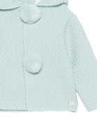 Cappotto per neonato Paz Rodriguez Kids verde con ponpon 012-114140 031 PaZ RODRIGUEZ KIDS 