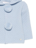 Cappotto per neonato Paz Rodriguez Kids azzurro con ponpon 012-114140 20 PaZ RODRIGUEZ KIDS 