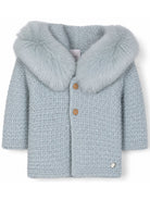 Cappotto con cappuccio Bambalina per neonato Paz Rodriguez blu co orlo dritto 012-130943 180 PaZ RODRIGUEZ KIDS 