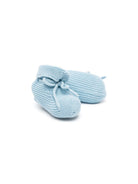 Scarpine primi passi per neonato Paz Rodriguez Kids azzurro con design lavorato a maglia 018-11710 031 PaZ RODRIGUEZ KIDS 
