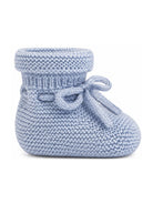 Babbucce per neonati Paz Rodriguez azzurre con fiocco sul davanti 018-11710 20 PaZ RODRIGUEZ KIDS 