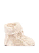 Babbucce per neonati Paz Rodriguez Kids beige con dettaglio fiocco 018-12710 73 PaZ RODRIGUEZ KIDS 