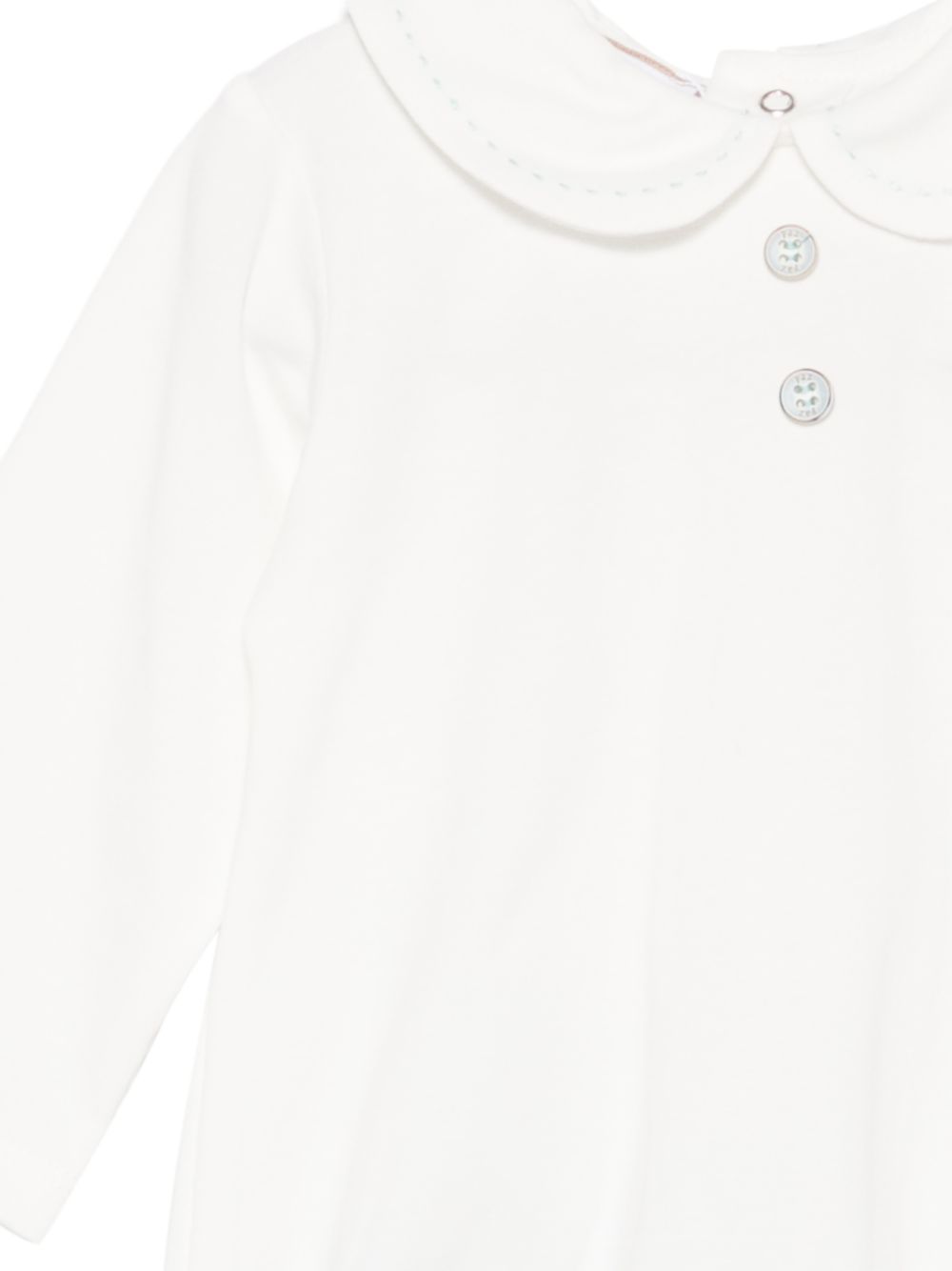 Tutina per neonati Paz Rodriguez Kids bianca con colletto alla Peter Pan 020-99843J 6003 PaZ RODRIGUEZ KIDS 