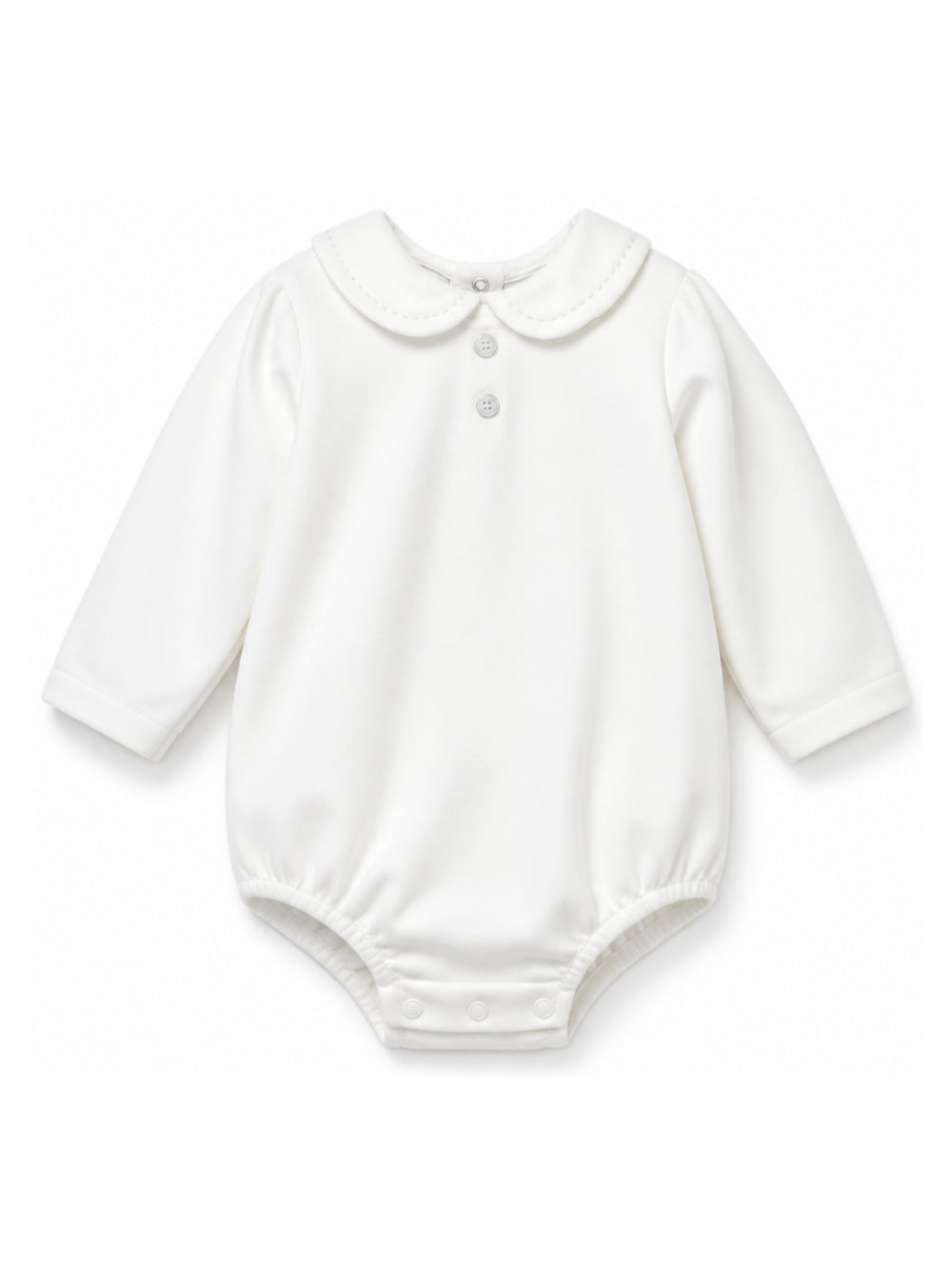 Tutina per neonati Paz Rodriguez Kids bianca con colletto alla Peter Pan 020-99843J 6003 PaZ RODRIGUEZ KIDS 