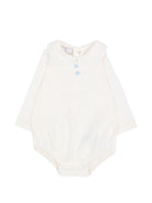 Tutina per neonati Paz Rodriguez Kids bianca con cuciture a contrasto 020-99843J 6080 PaZ RODRIGUEZ KIDS 