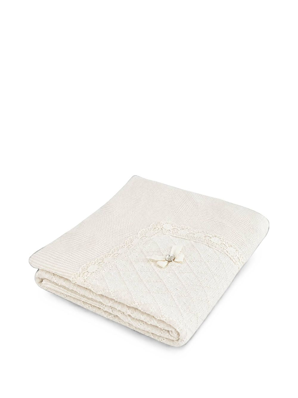Coperta per neonati Paz Rodriguez Kids bianca con lavorazione pointelle 029-114012 6060 PaZ RODRIGUEZ KIDS 