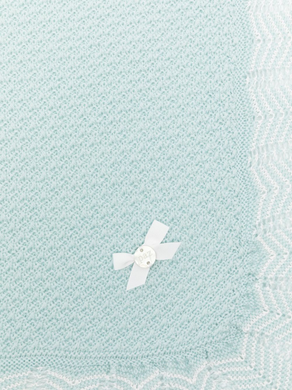Coperta per neonato Paz Rodriguez Kids azzurra con dettaglio con fiocco 029-114132 0316 PaZ RODRIGUEZ KIDS 
