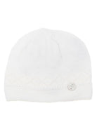 Cappello per neonati Paz Rodriguez Kids bianco con lavorazione pointelle 040-114014 6060 PaZ RODRIGUEZ KIDS 
