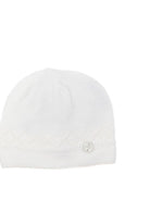 Cappello per neonati Paz Rodriguez Kids bianco con lavorazione pointelle 040-114014 6060 PaZ RODRIGUEZ KIDS 