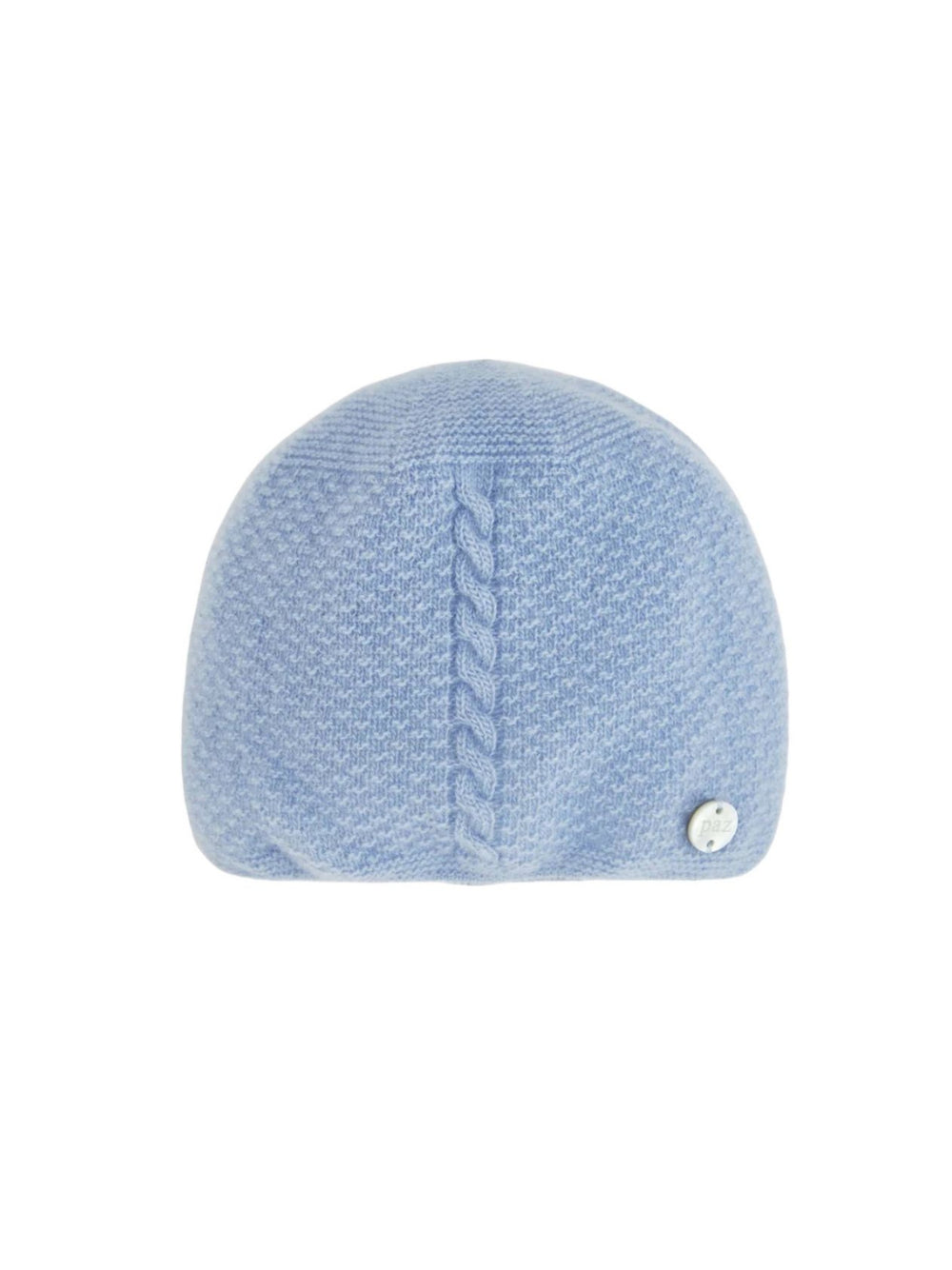 Berretto per neonata Paz Rodriguez Kids azzurro con maglia intrecciata 040-114056 80 PaZ RODRIGUEZ KIDS 
