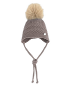 Cappello per neonato Paz Rodriguez Kids marrone con pompon 040-114086 68 PaZ RODRIGUEZ KIDS 
