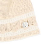 Berretto per neonati Paz Rodriguez Kids beige con lavorazione pointelle 040-124033 7360 PaZ RODRIGUEZ KIDS 