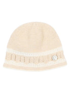 Berretto per neonati Paz Rodriguez Kids beige con lavorazione pointelle 040-124033 7360 PaZ RODRIGUEZ KIDS 