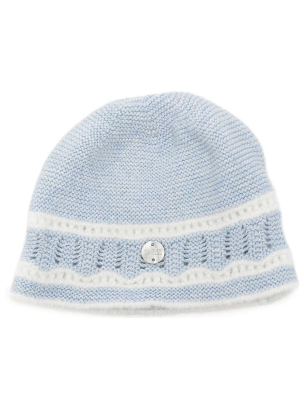Cappello per neonati Paz Rodriguez Kids azzurro con lavorazione pointelle 040-124033 8060 PaZ RODRIGUEZ KIDS 