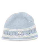 Cappello per neonati Paz Rodriguez Kids azzurro con lavorazione pointelle 040-124033 8060 PaZ RODRIGUEZ KIDS 