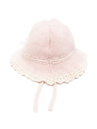Cappello per neonata Paz Rodriguez Kids rosa con rifinitura all'uncinetto 040-124112 3273 PaZ RODRIGUEZ KIDS 