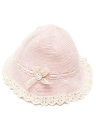 Cappello per neonata Paz Rodriguez Kids rosa con rifinitura all'uncinetto 040-124112 3273 PaZ RODRIGUEZ KIDS 
