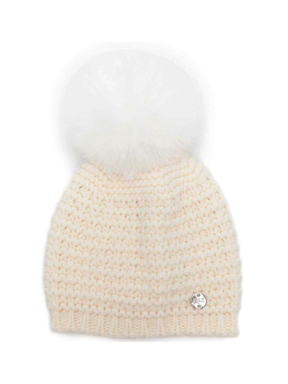 Berretto per neonati Paz Rodriguez Kids bianco con ponpon 040-130945 60 PaZ RODRIGUEZ KIDS 