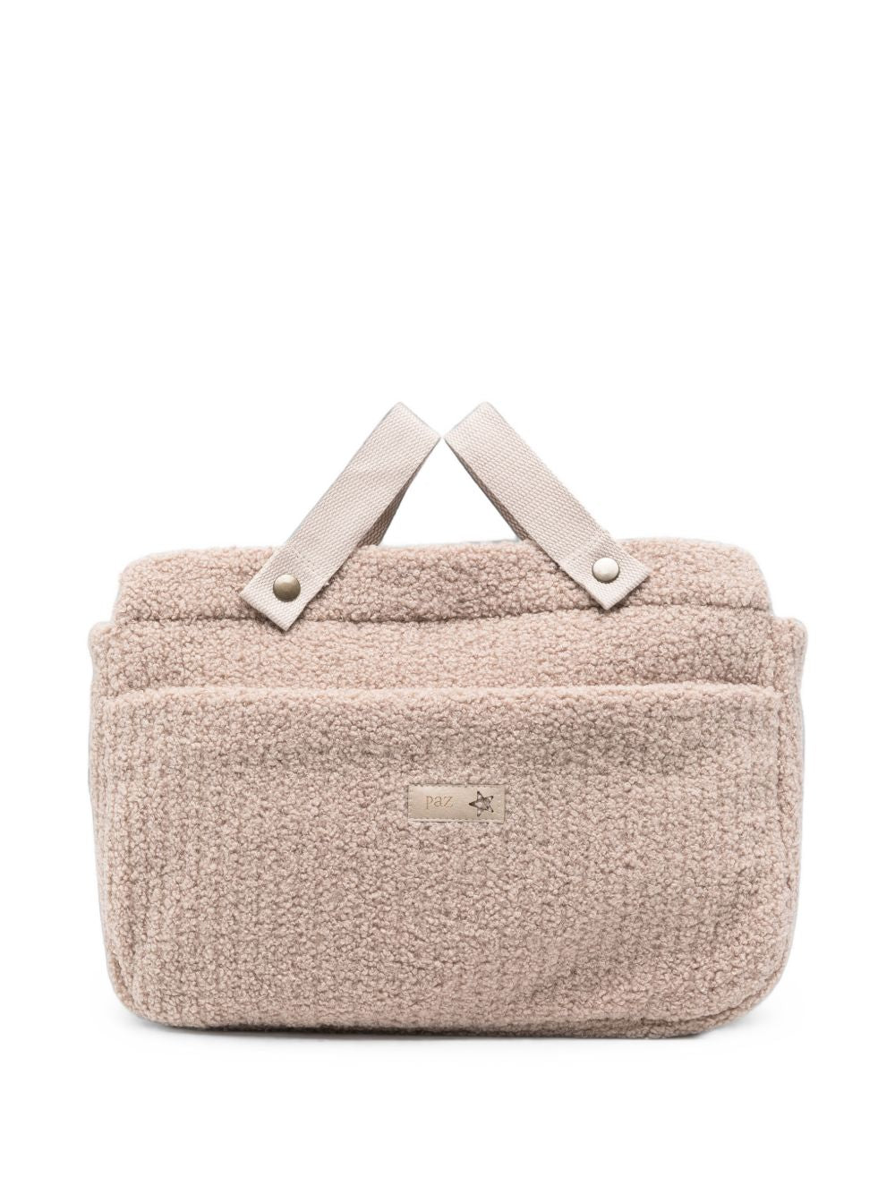 Borsa fasciatoio per neonati Paz Rodriguez Kids beige con texture in pile 054-184095 670 PaZ RODRIGUEZ KIDS 