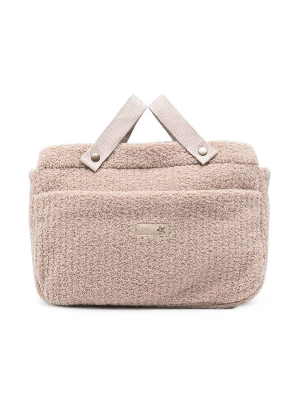 Borsa fasciatoio per neonati Paz Rodriguez Kids beige con texture in pile 054-184095 670 PaZ RODRIGUEZ KIDS 