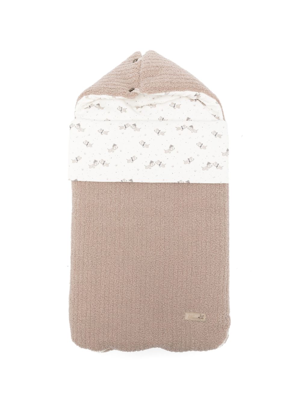Sacco nanna per neonati Paz Rodriguez Kids marrone con stampa cagnolini 075-184094 670 PaZ RODRIGUEZ KIDS 
