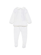 Set due pezzi per neonati Paz Rodriguez Kids bianco con colletto alla Peter Pan 103-114013 6060 PaZ RODRIGUEZ KIDS 
