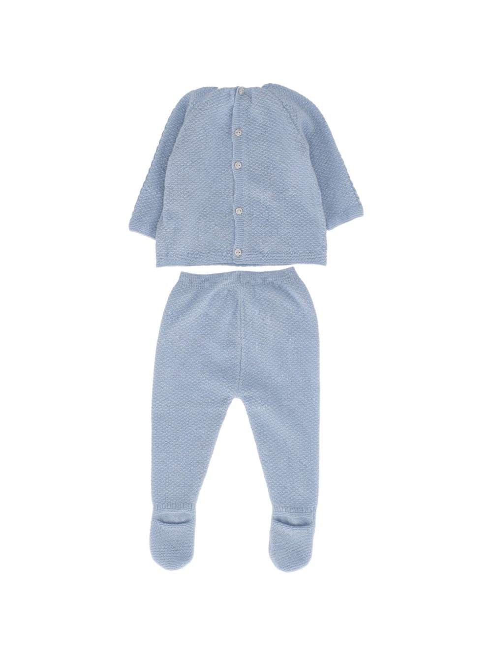 Set due pezzi per neonato Paz Rodriguez Kids blu con lavorazione a trecce 103-114052 80 PaZ RODRIGUEZ KIDS 