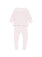 Set due pezzi per neonata Paz Rodriguez Kids rosa con design lavorato a maglia 103-114129 3060 PaZ RODRIGUEZ KIDS 